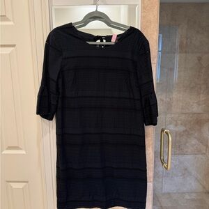 J. Crew Elegant Black Long Sleeve Dress